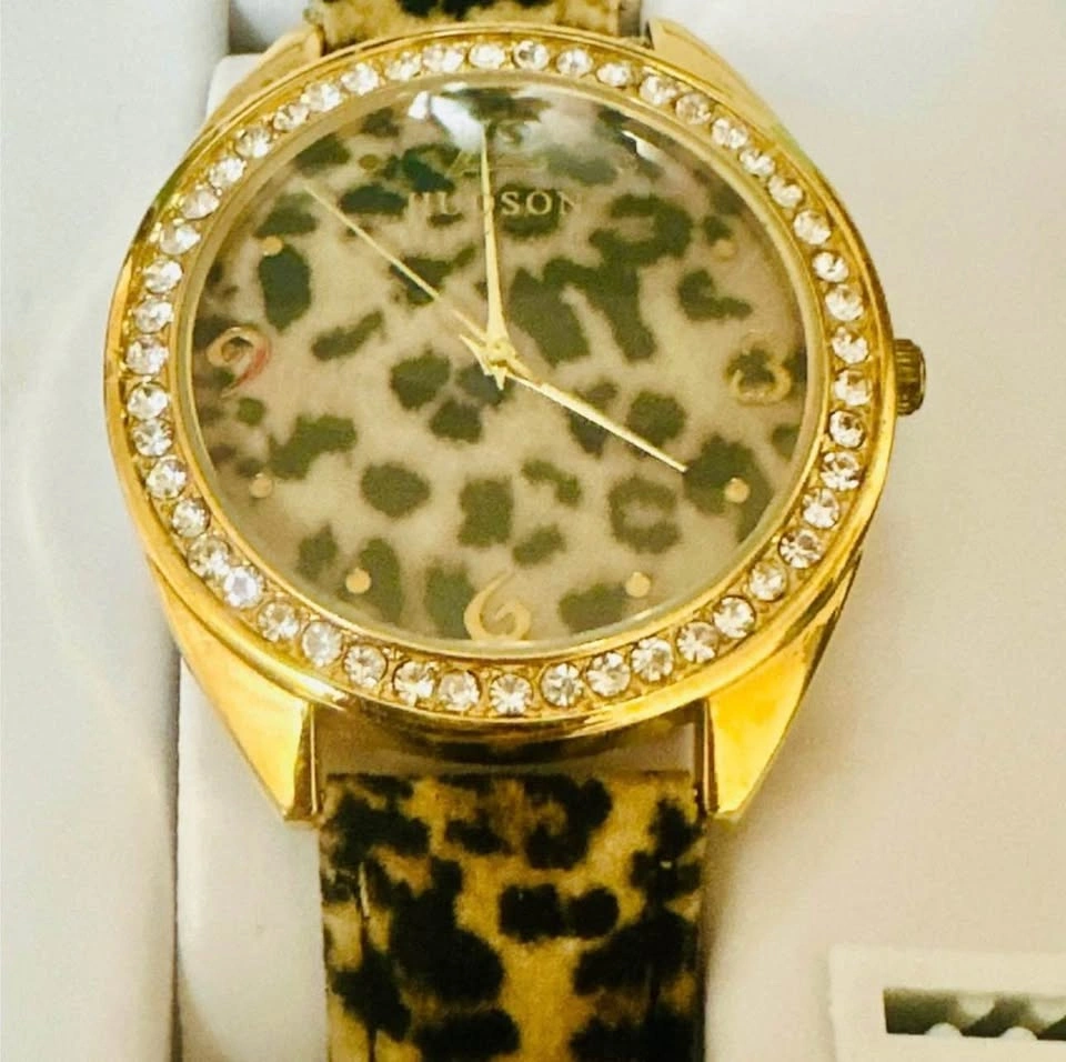NWT Hudson Leopard Print Watch with Gold Accents - photo 4