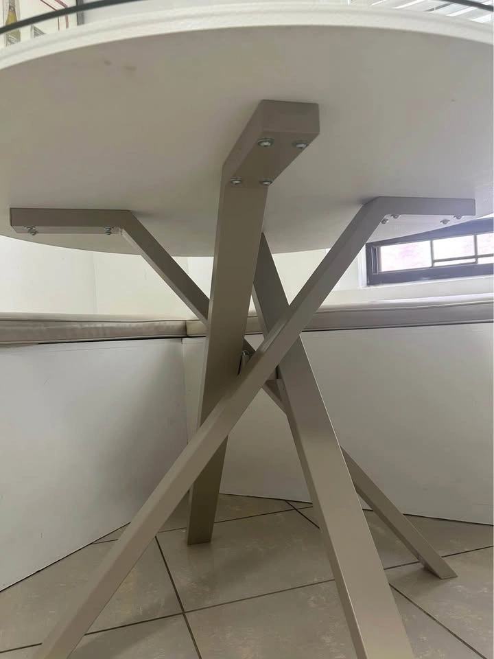 Glass Top Table with Metal Legs - photo 2