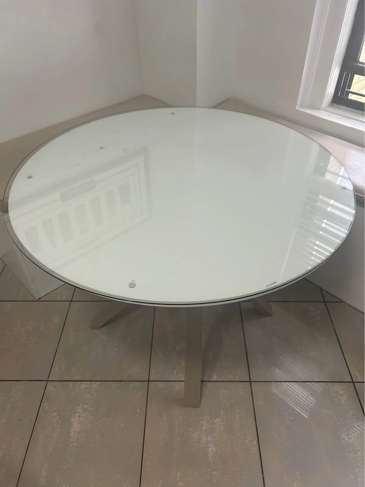 Glass Top Table with Metal Legs - photo 4