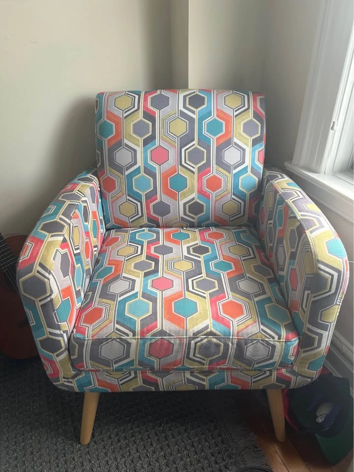 Colorful Geometric Arm Chair - photo 2