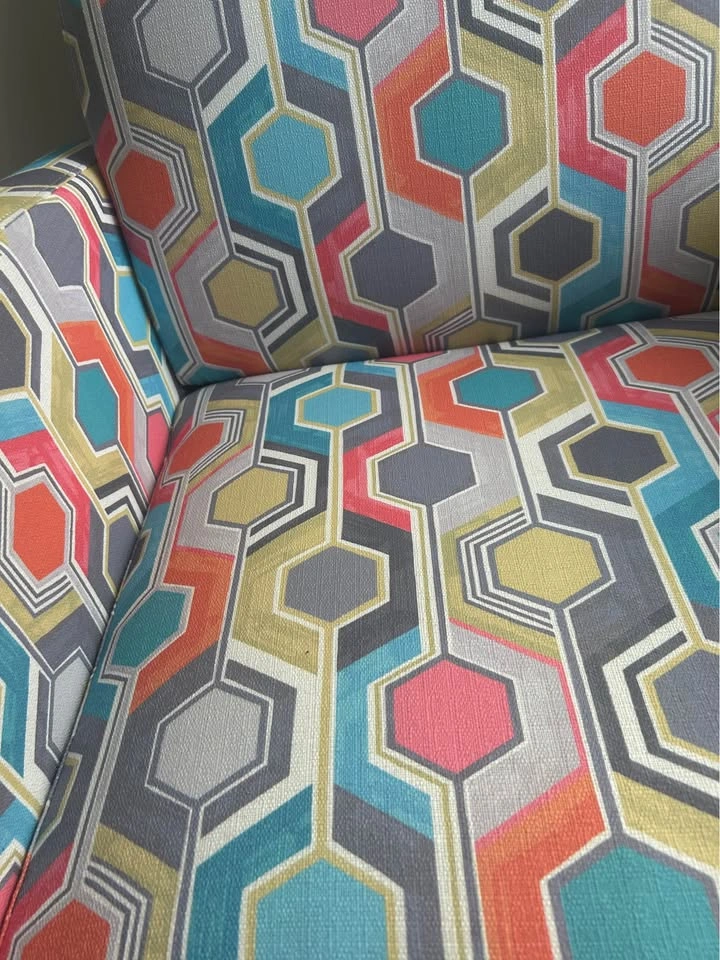 Colorful Geometric Arm Chair - photo 3