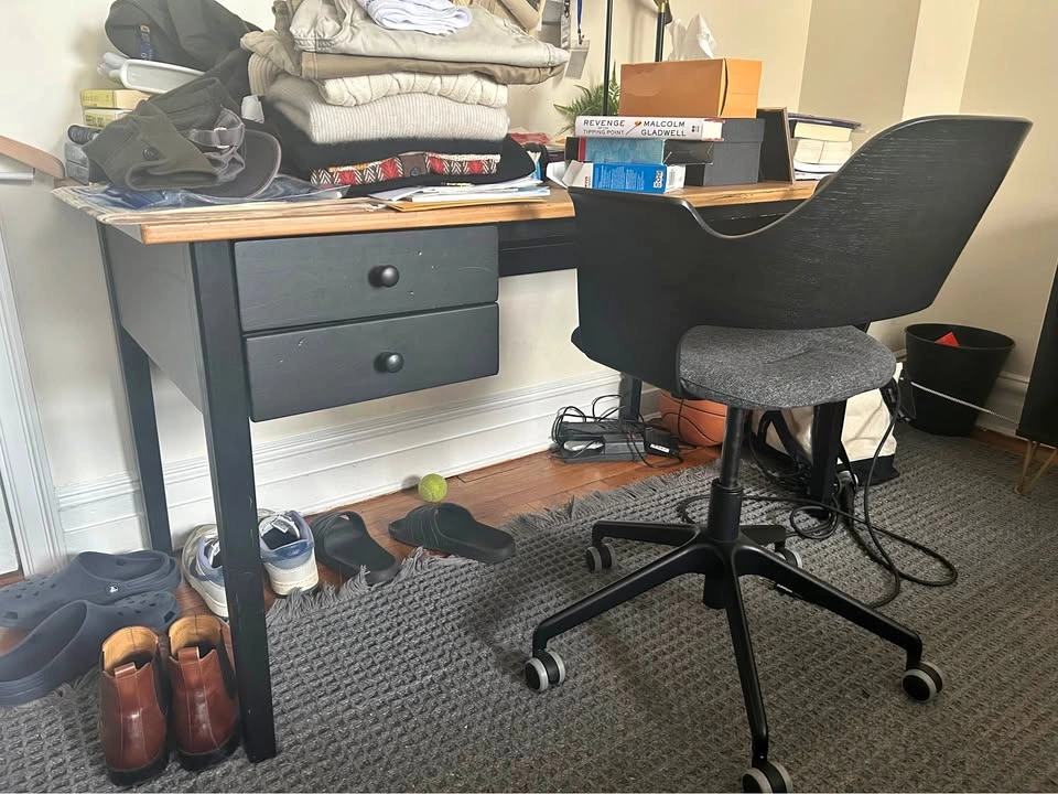 Wood 2 Drawer Desk