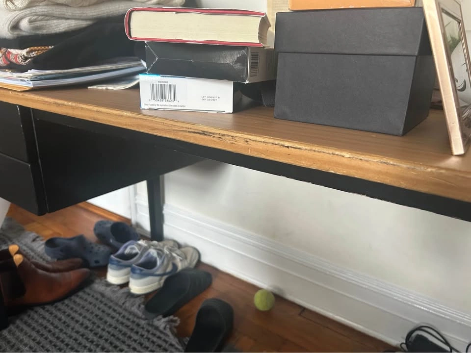Wood 2 Drawer Desk - photo 3