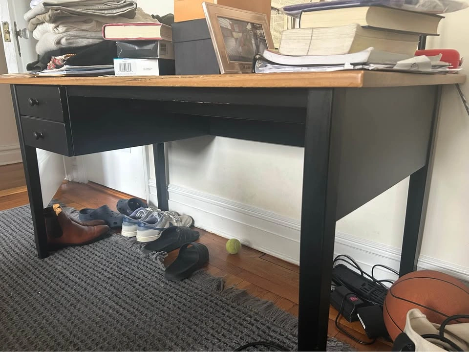 Wood 2 Drawer Desk - photo 4