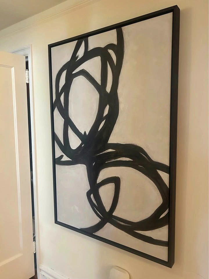 Black and White Abstract Wall Art