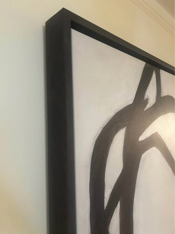 Black and White Abstract Wall Art - photo 3