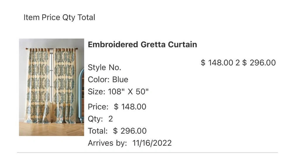 Anthropologie Curtain Set - photo 4