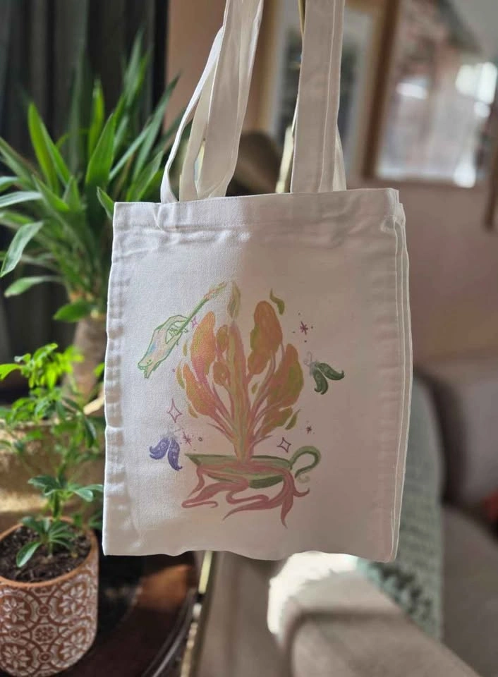 Hand-painted Canvas Tote Bags - Multiple Designs - photo 4