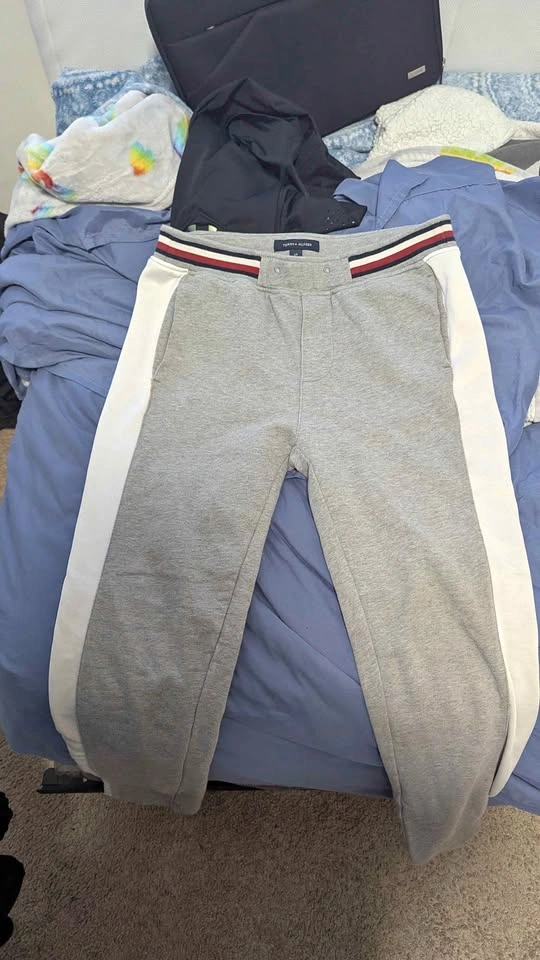 Tommy Hilfiger gray joggers size L