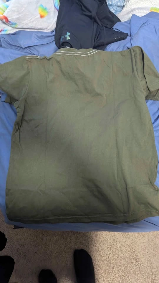 Nike Jordan Jumpman basketball logo olive green t-shirt - photo 2