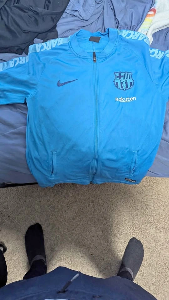 Blue Nike FC Barcelona track 2018