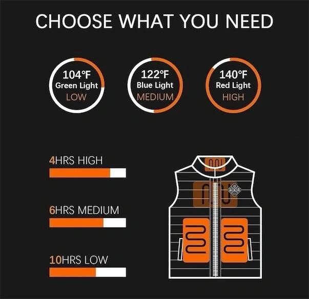 TKVOAOX Men's Heated Vest with 7.4V Battery Pack - photo 3