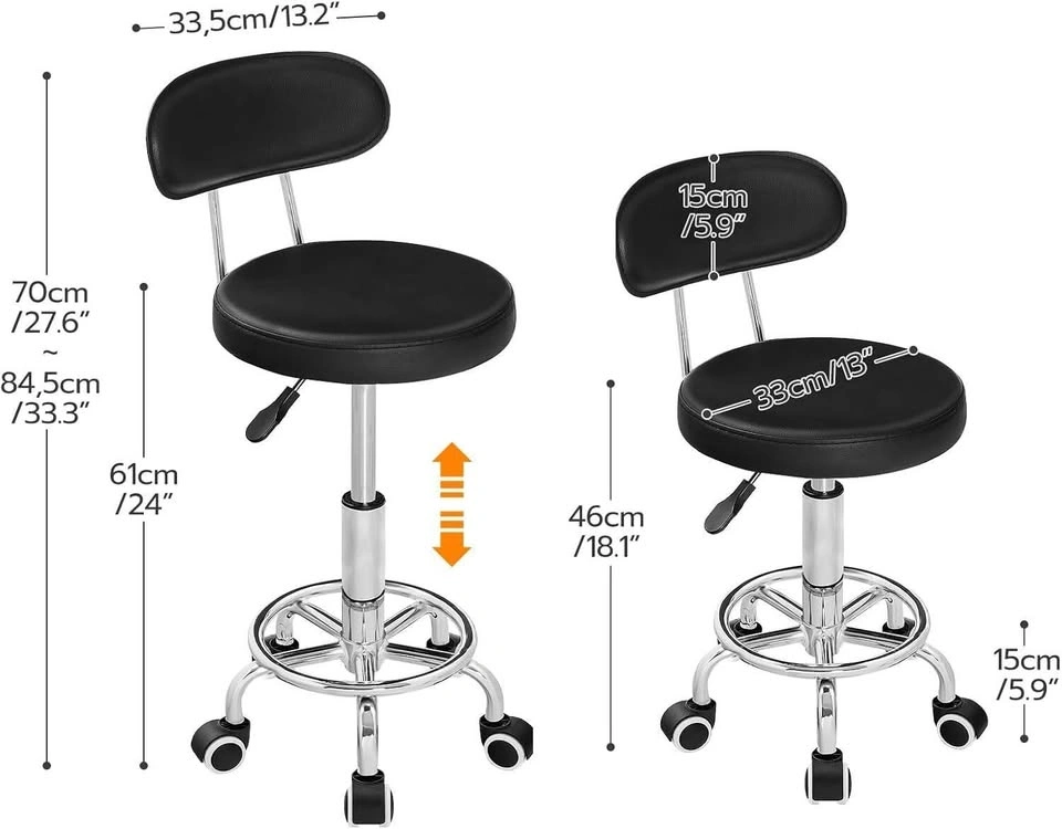 New - HOOBRO Rolling Stool SB01BY01G1 - photo 3