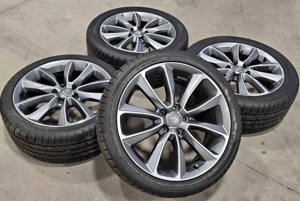 Hyundai Genesis OEM Rims with All Seasons (Staggered)