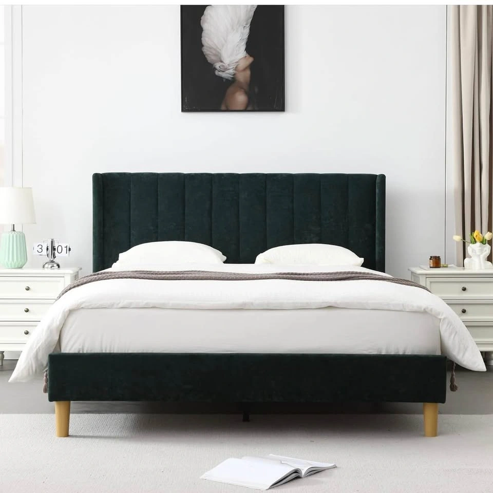 YUHUASHI upholstered Platform Queen Bed Frame - photo 3
