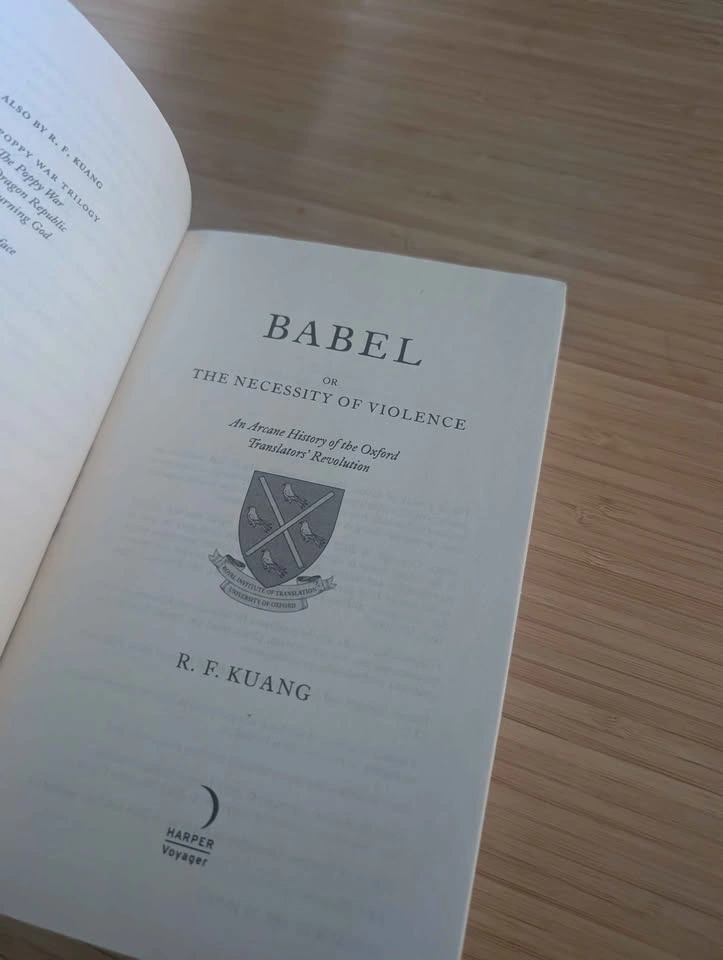 Babel by R.F. Kuang #1 New York Times Bestseller - photo 4