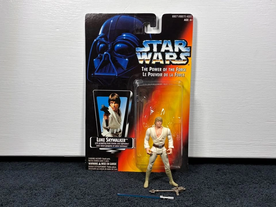 Lot of 3 1990’s Star Wars POTF Kenner 3.75” Action Figures - photo 4