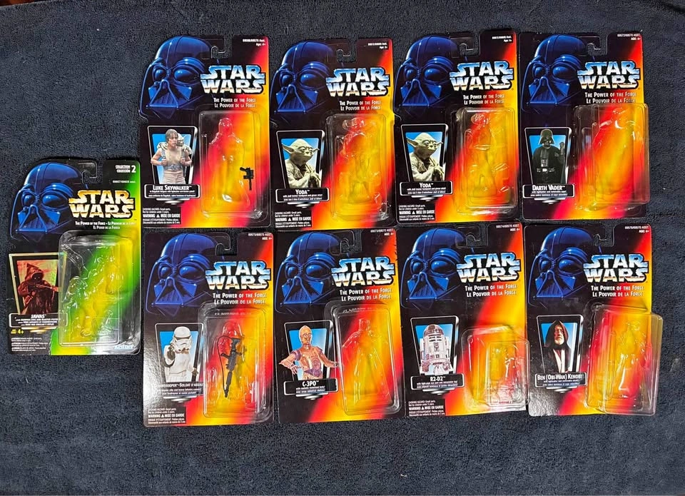 Lot of 9 Star Wars 1990’s Power of the Force 3.75” Action Figure