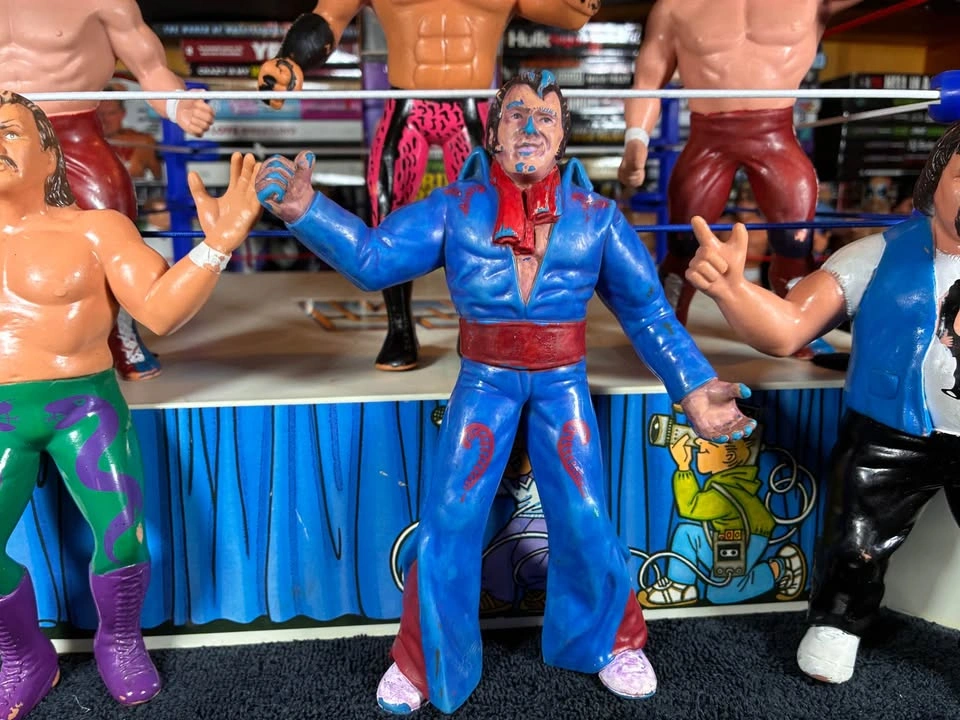 6 WWF / WWE LJN 1980’s 8” Rubber Wrestling Figures - Honky Tonk - photo 3