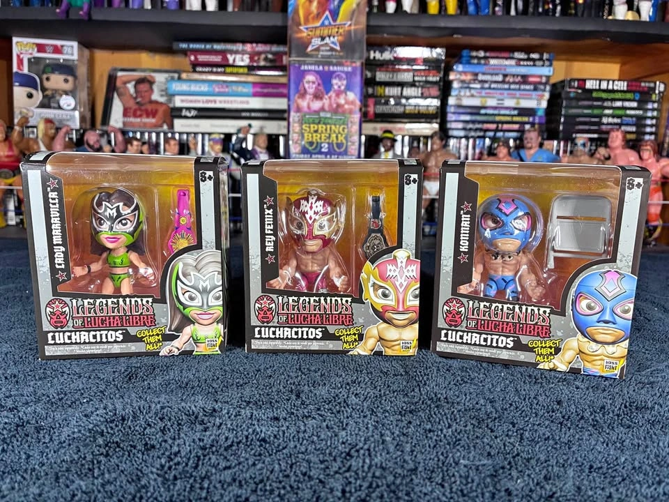 Lot Of 3 Legends Of Lucha Libre Luchacitos Boss Fight Studio