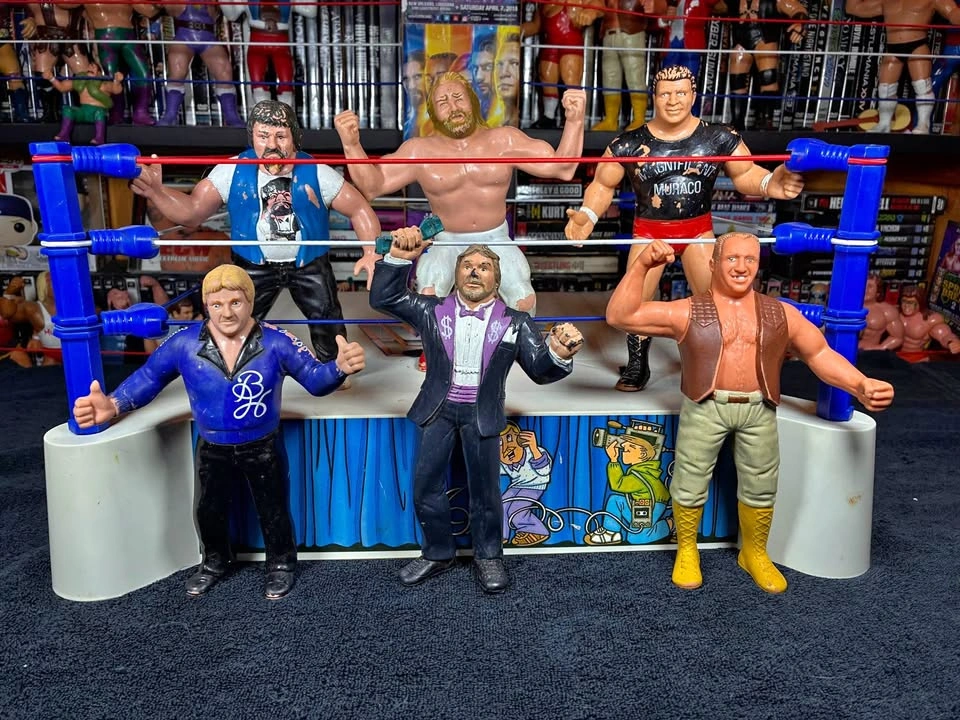 6 WWF WWE LJN 1980’s 8” Rubber Wrestling Figures - MDM