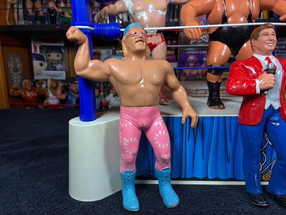 6 WWF / WWE LJN 1980’s 8” Rubber Wrestling Figures - Vince McMah - photo 2