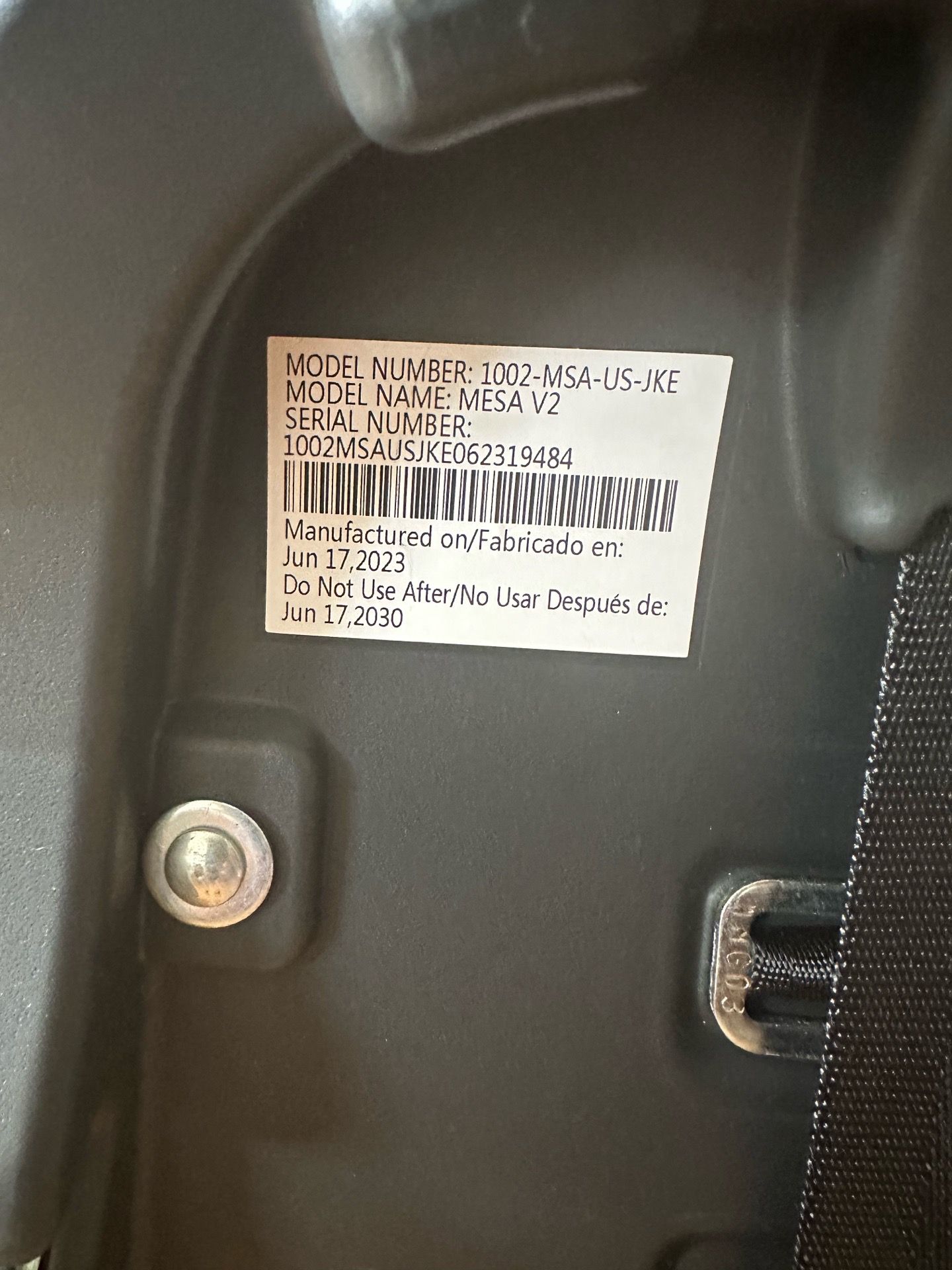 UPPAbaby Mesa Infant Car Seat – Jake (Black) - photo 3