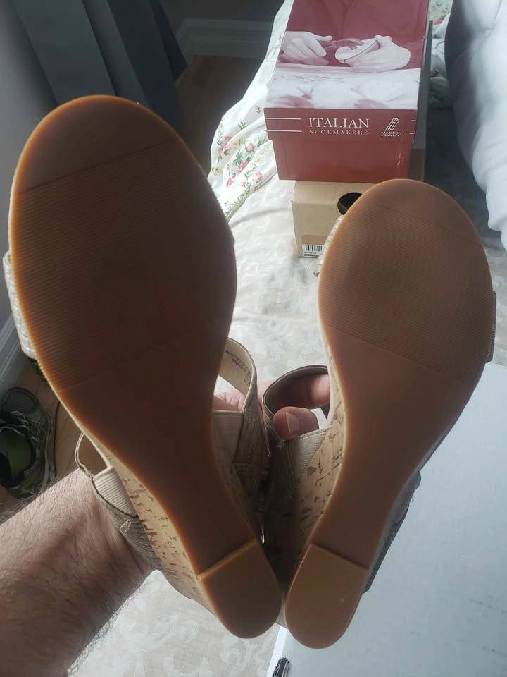 ALIA Beige Wedge Sandals Size 7 NEW - photo 5