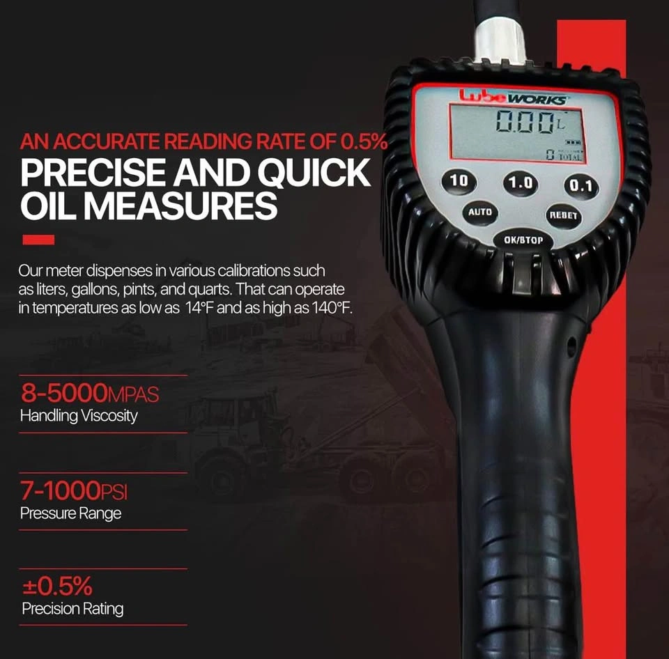 LubeWORKS Digital Oil Control Valve Meter BD160 - photo 2