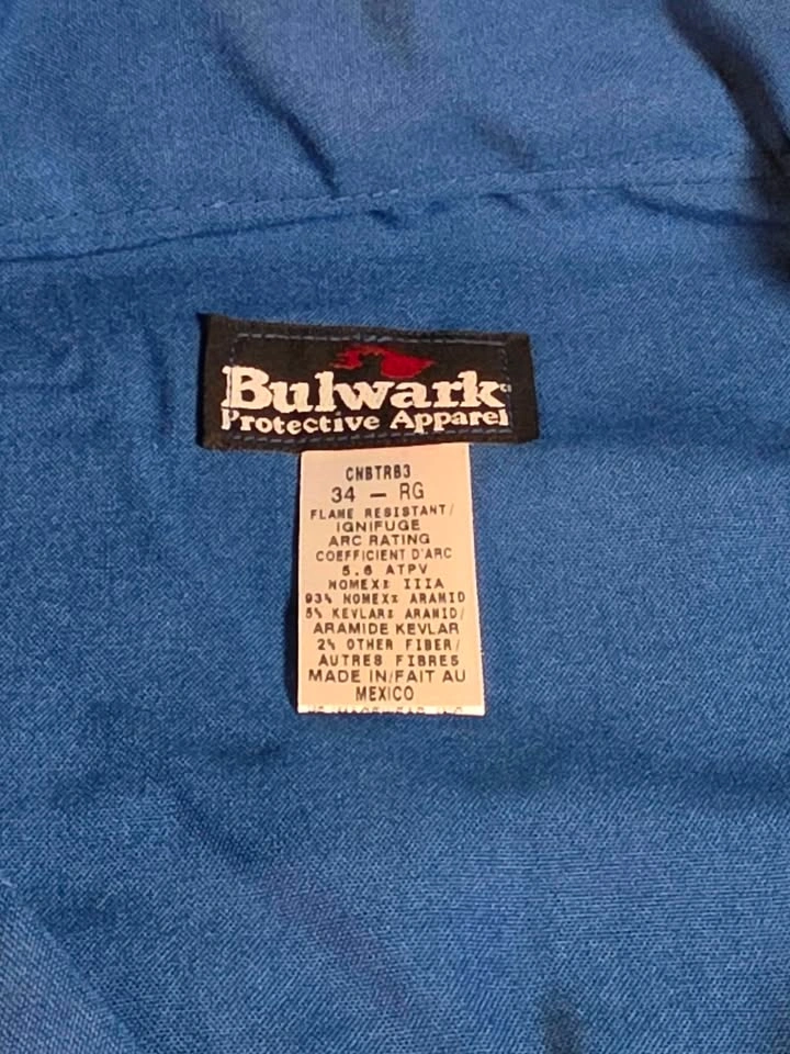 Men's FR Coverall Reflective Trim Royal Blue size 34 Reg - photo 5