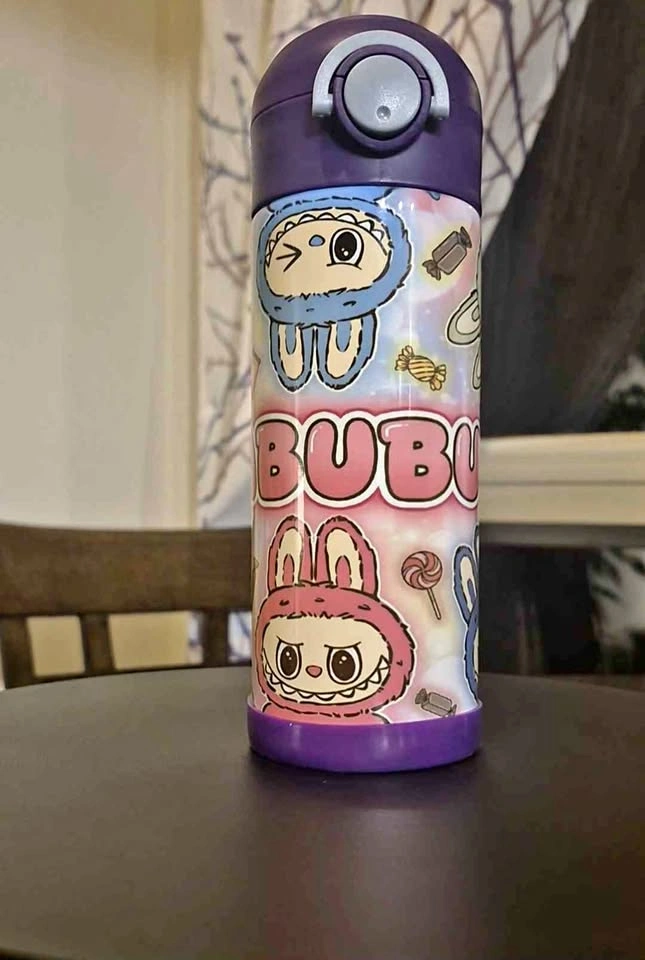 12oz Labubu Water Bottle