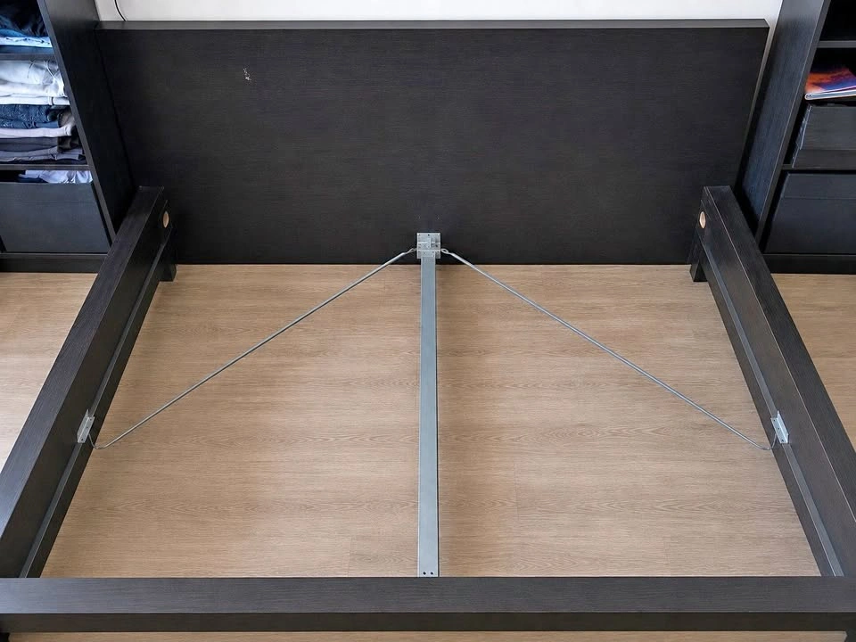 Queen Size IKEA MALM Bed Frame (Black-Brown) – No Slats