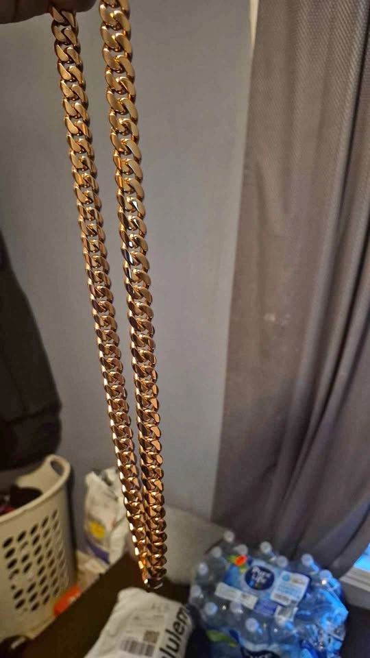 316L Stainless Steel 30-inch Cuban Chain 14mm Wide 233.9g