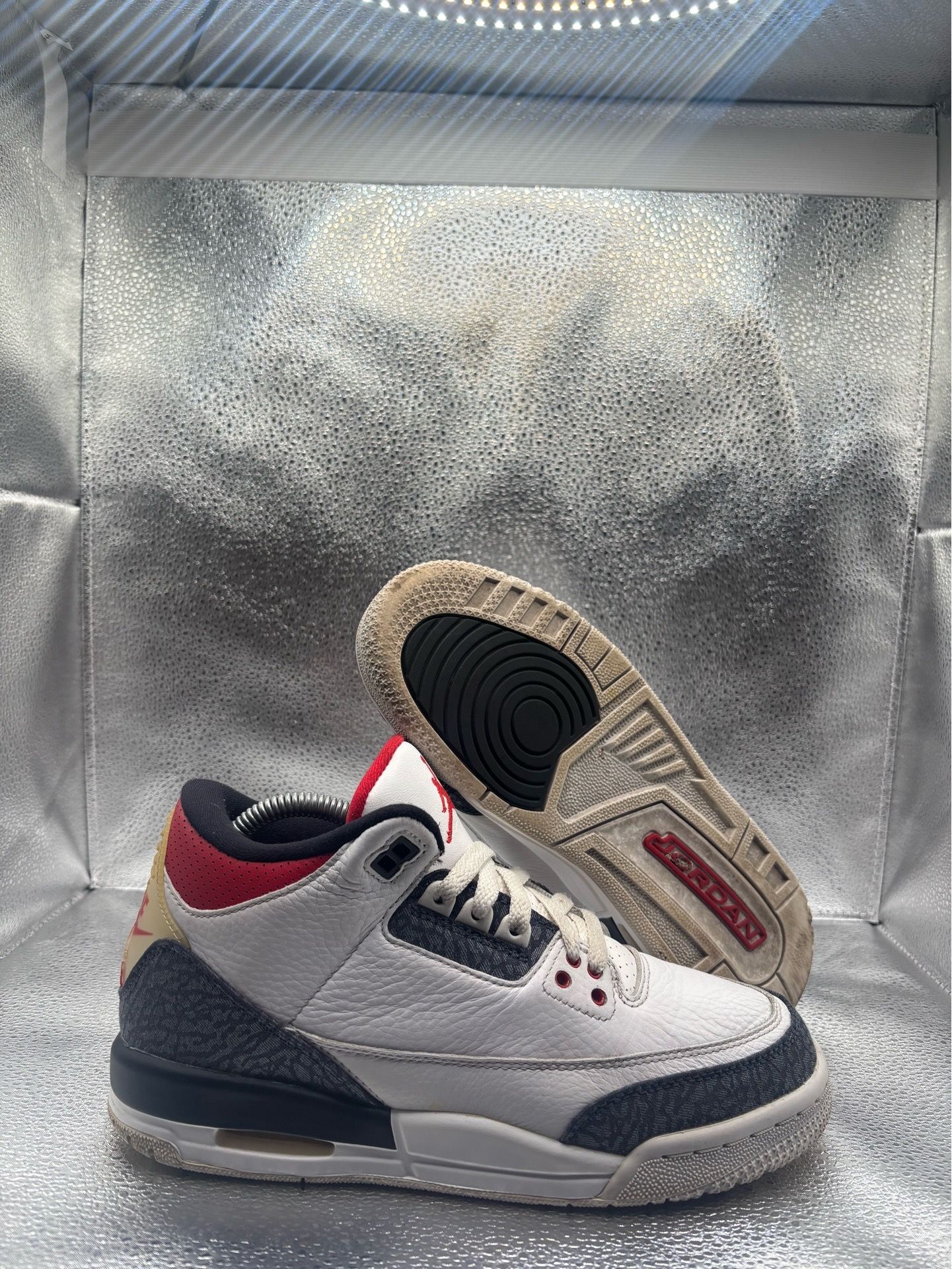 Air Jordan 3 SE Fire Red Denim GS