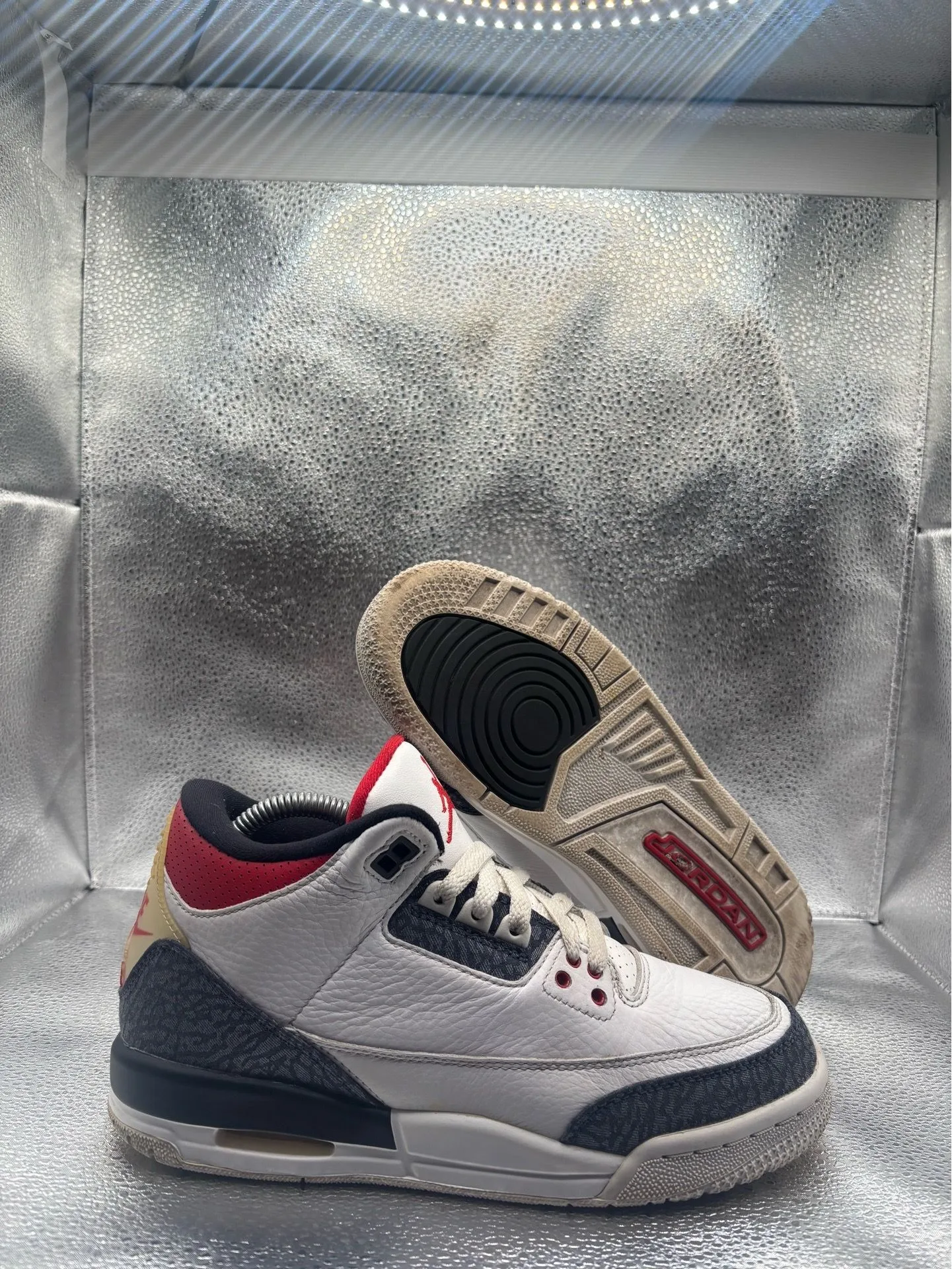 Air Jordan 3 SE Fire Red Denim GS