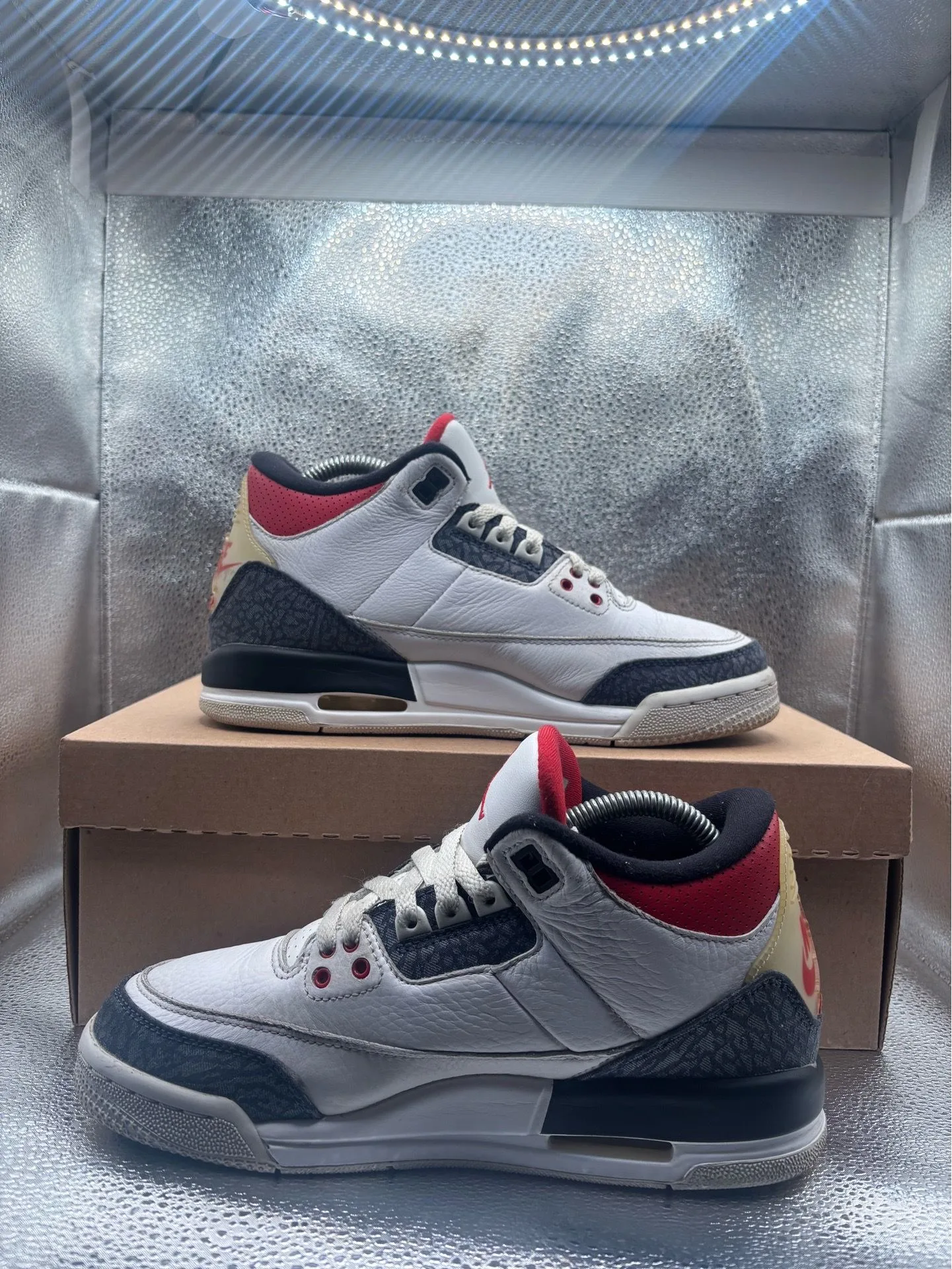 Air Jordan 3 SE Fire Red Denim GS - photo 5