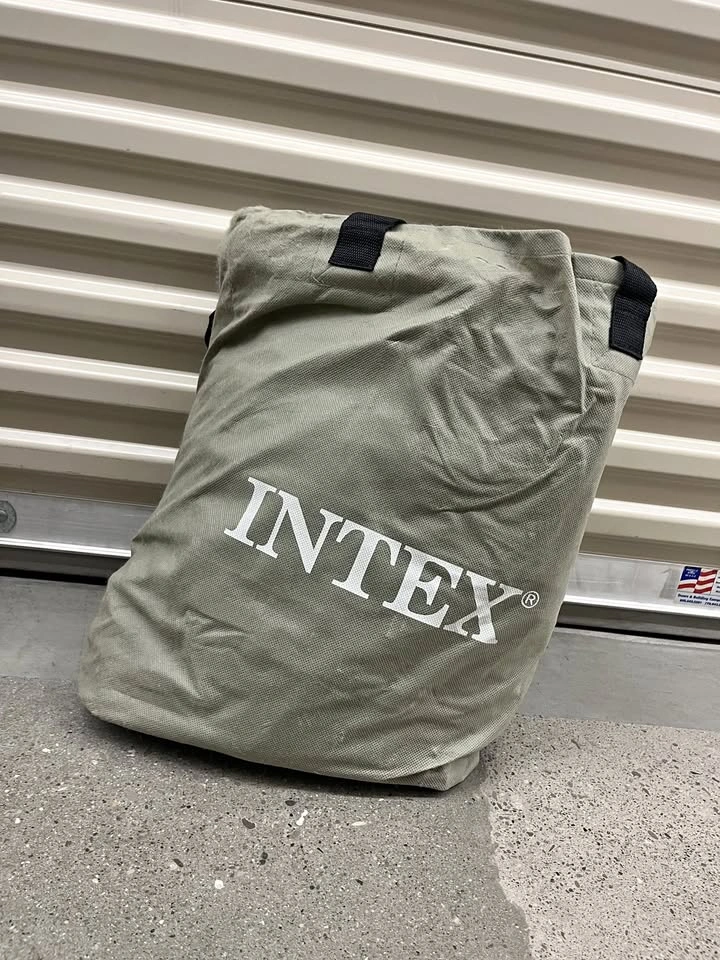 Intex Premium Air Mattress with Built-In Electric Pump & Bag