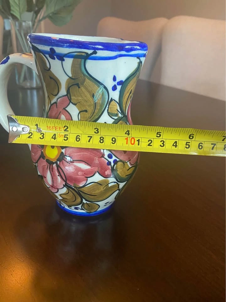 Vintage Spanish Hand Painted Pitcher - photo 4