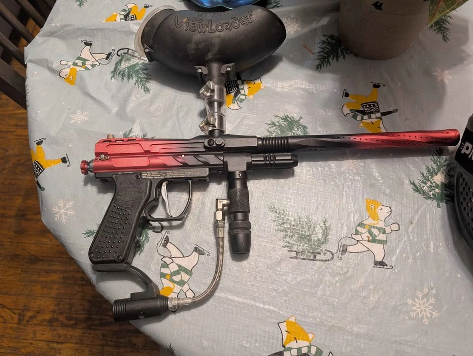 Spyder paintball gun. Paintball mask. - photo 2