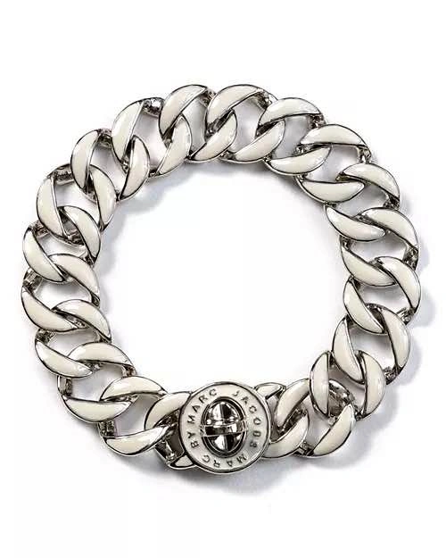 Marc by Marc Jacob’s SilverTone Katie Logo Link Bracelet