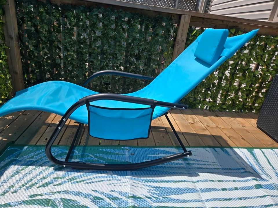 Outsunny Patio Rocking Chair with Mesh Fabric - photo 2
