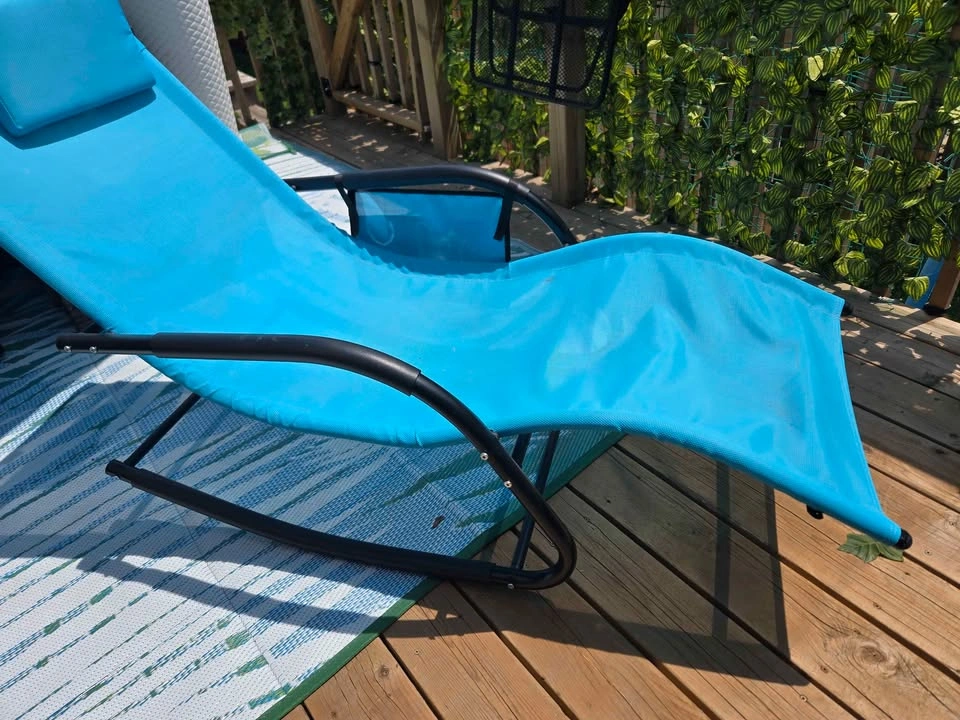 Outsunny Patio Rocking Chair with Mesh Fabric - photo 5