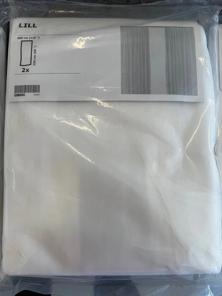 IKEA NEW white drapery panels - photo 2