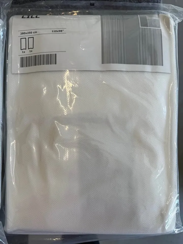 IKEA NEW white drapery panels - photo 3