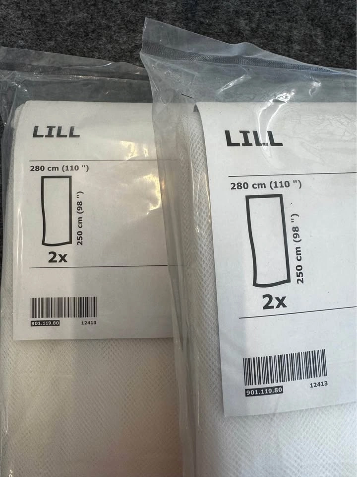 IKEA NEW white drapery panels - photo 4