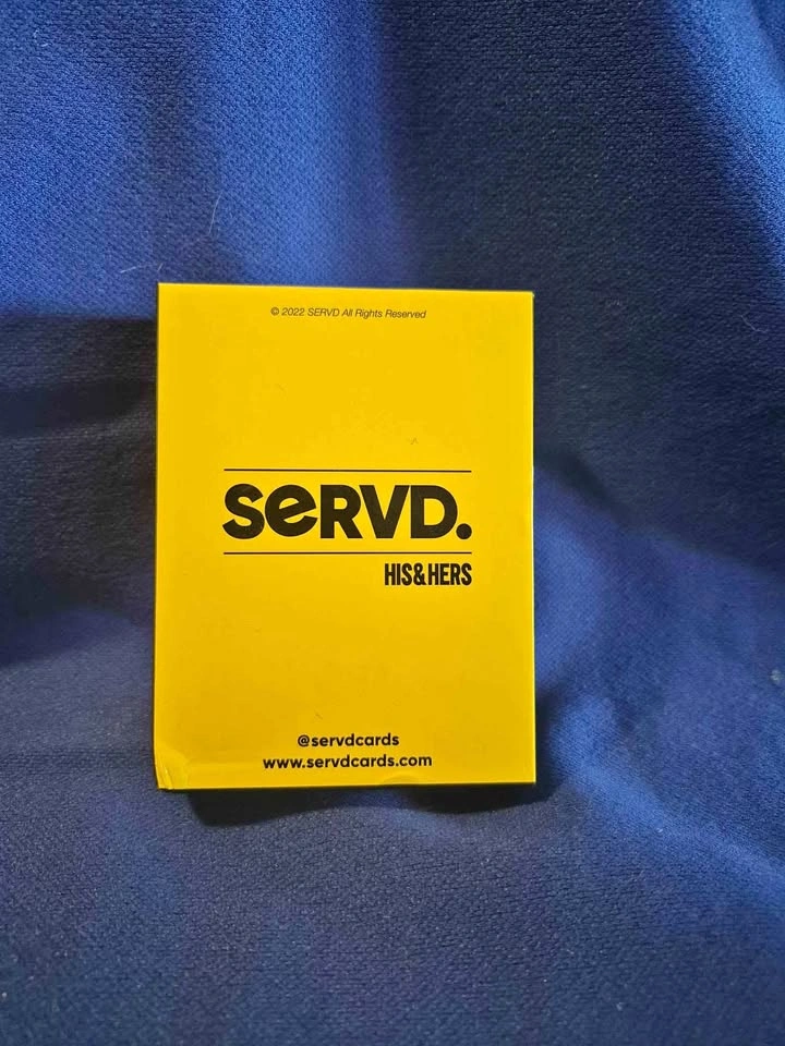 SERVD. His&hers couples card game
