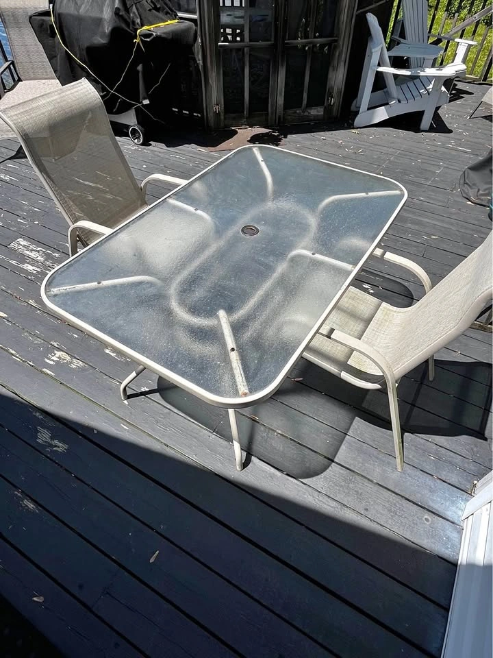 Outdoor dining table