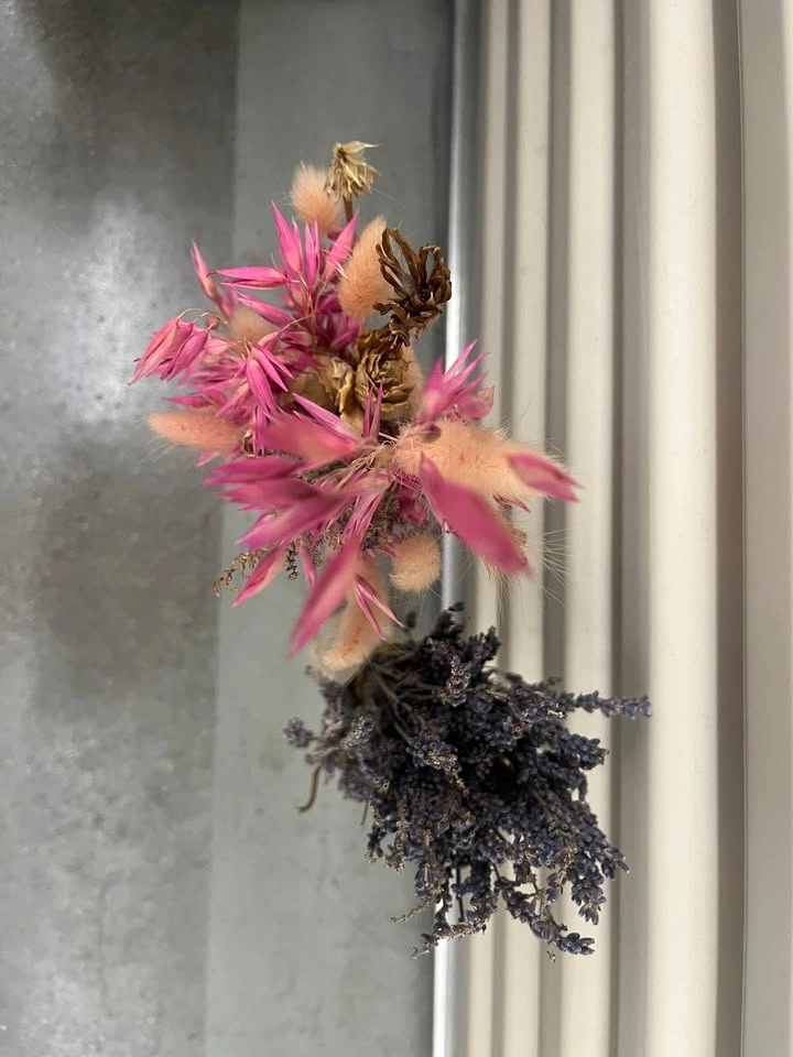 Boho Decor: Dried Flowers in Glass Bottle + Lavender Bundle - photo 2