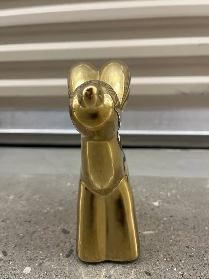 Modern Gold Balloon Dog Figurine – Chic Home Decor - photo 2