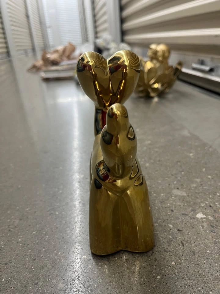 Modern Gold Balloon Dog Figurine – Chic Home Decor - photo 4